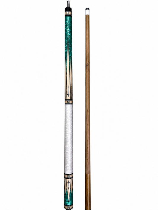 Emerald Frost – Handcrafted Custom Pool Cue | Elite Cue