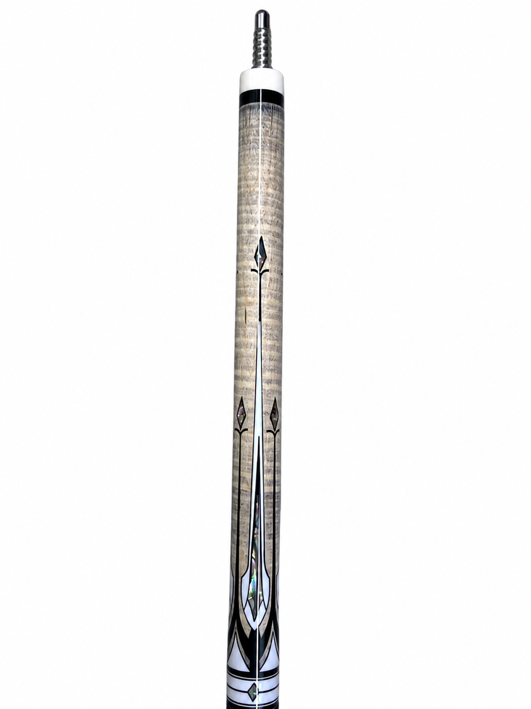 White Eclipse – Handcrafted Custom Pool Cue | Elite Cue