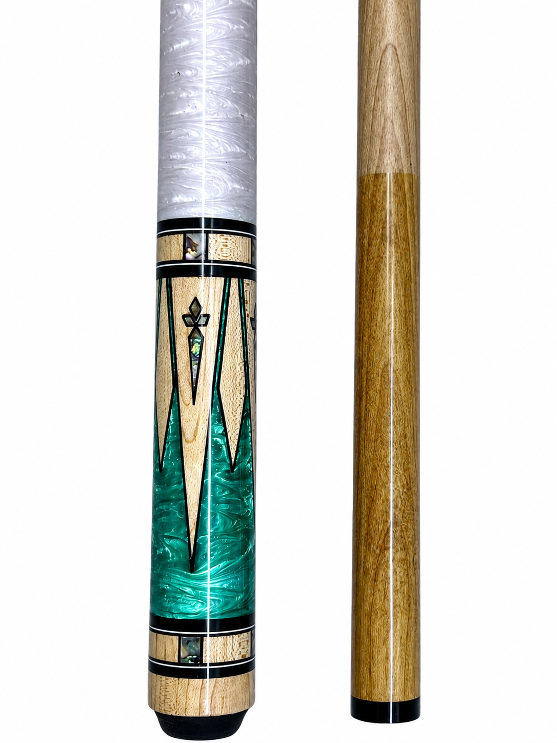 Emerald Frost – Handcrafted Custom Pool Cue | Elite Cue