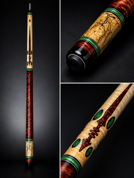 Northern Ember â€“ Handcrafted Custom Pool Cue | Elite Cue