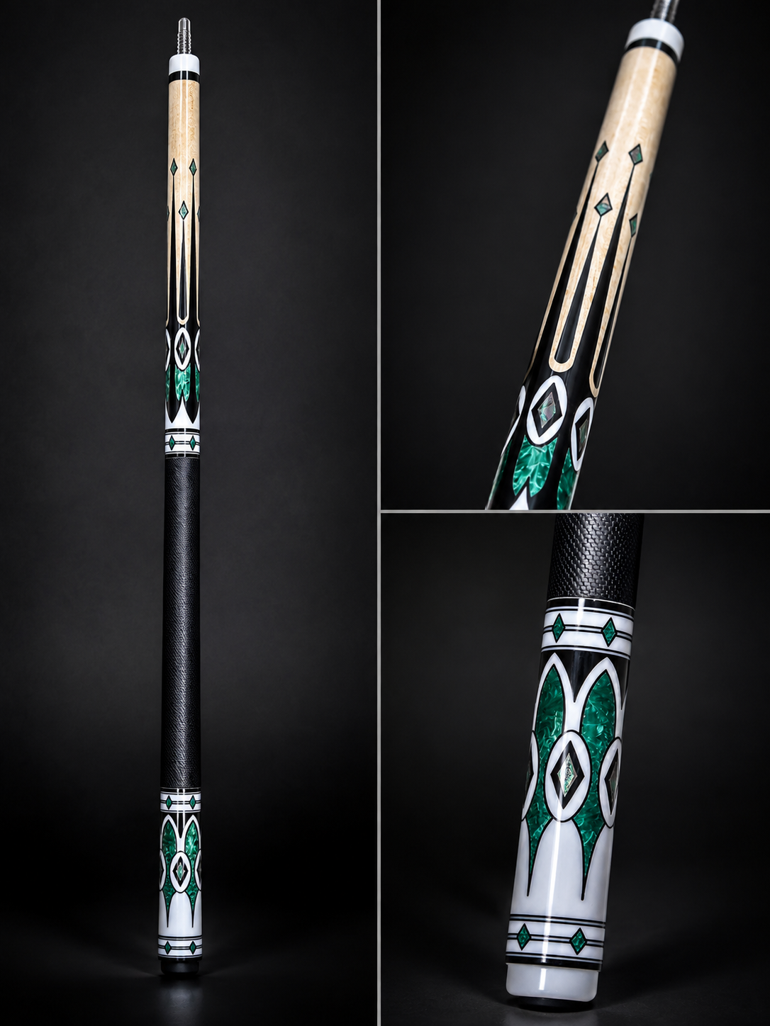 Imperial Geometry – Handcrafted Custom Pool Cue | Elite Cue