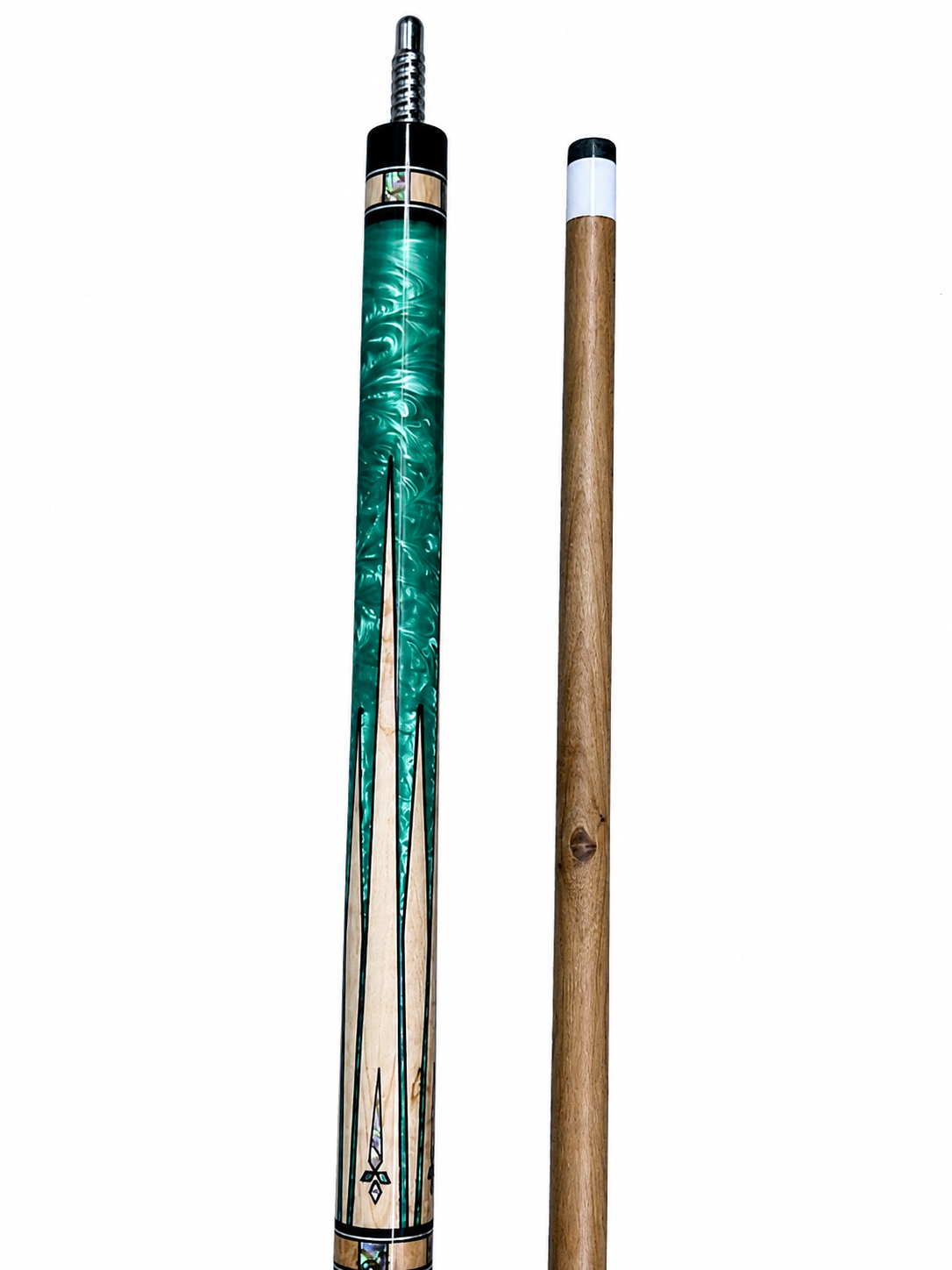 Emerald Frost – Handcrafted Custom Pool Cue | Elite Cue