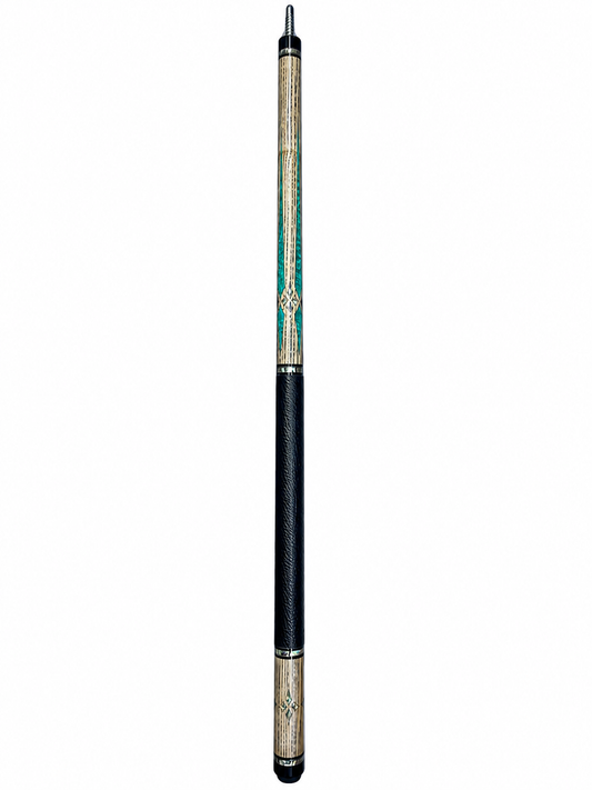 Emerald Sovereign â€“ Handcrafted Custom Pool Cue | Elite Cue