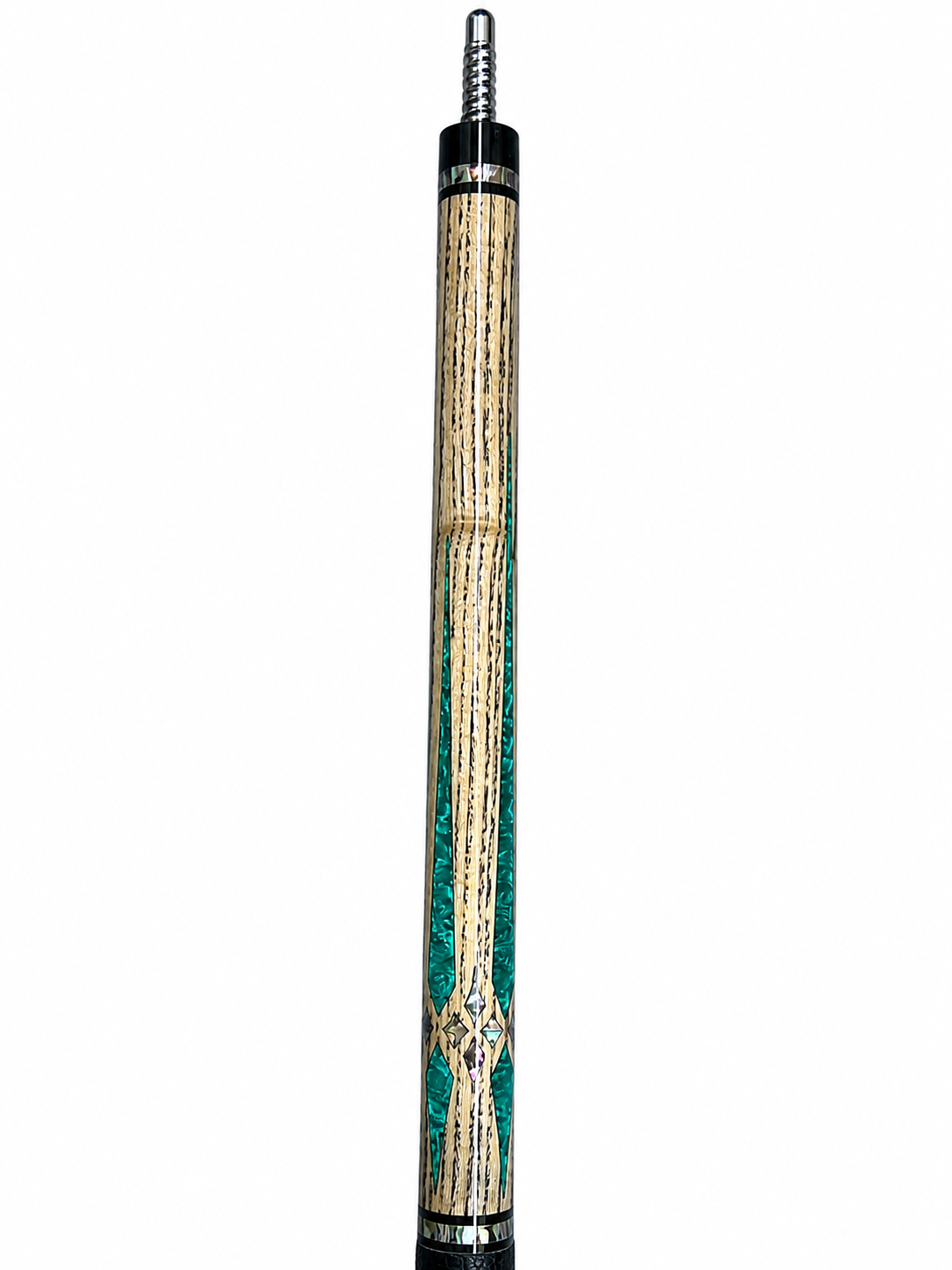 Emerald Sovereign – Handcrafted Custom Pool Cue | Elite Cue