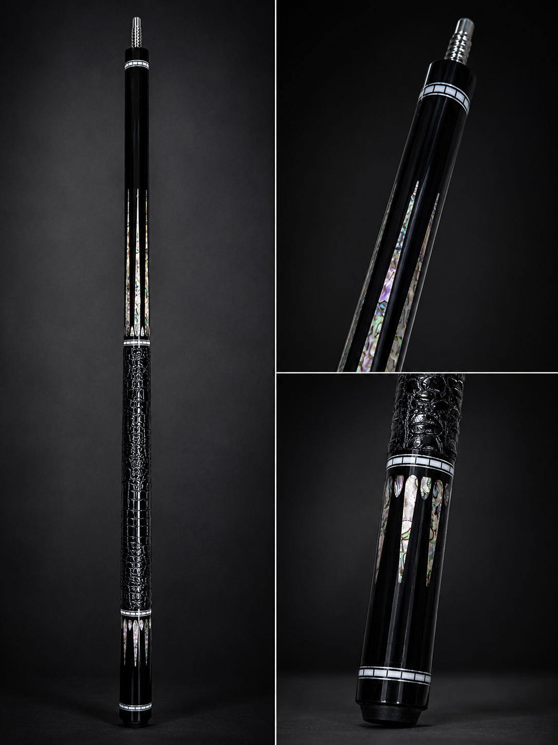Obsidian Crown – Handcrafted Custom Pool Cue | Elite Cue