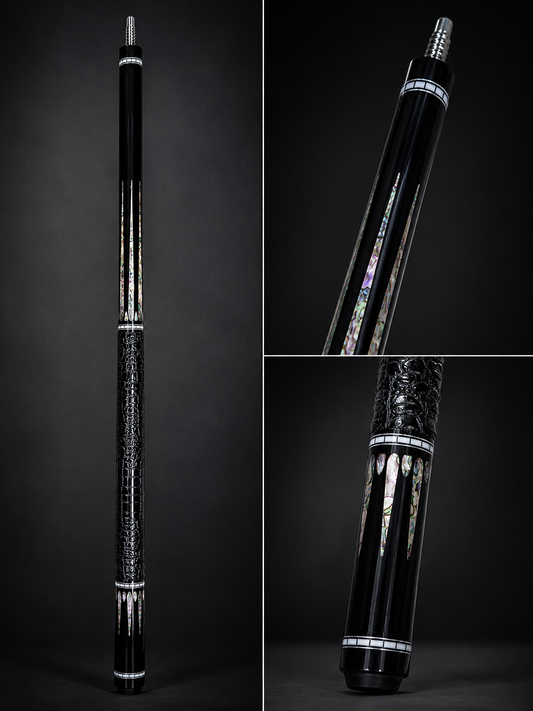Obsidian Crown â€“ Handcrafted Custom Pool Cue | Elite Cue