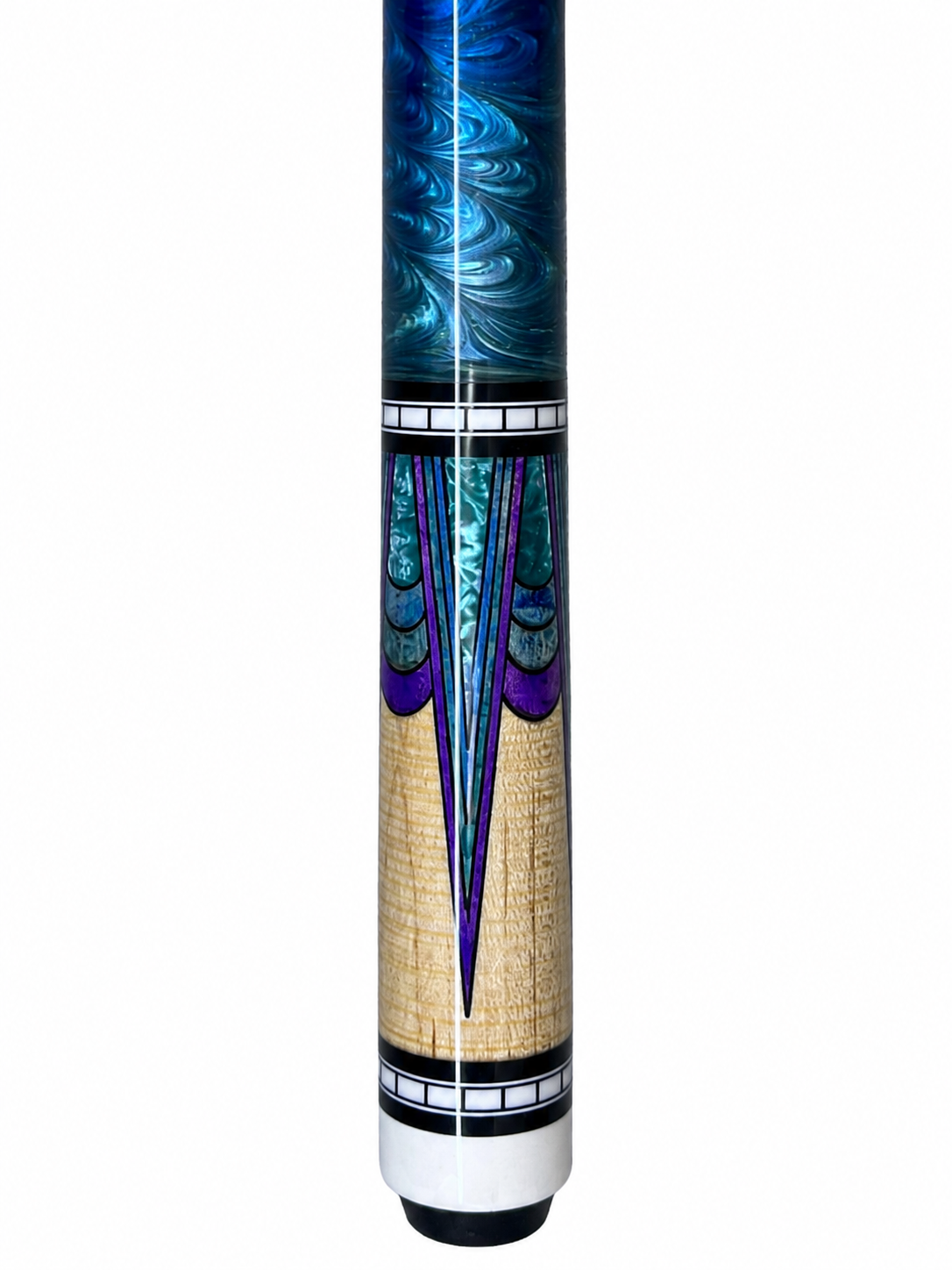 Arctic Abyss – Handcrafted Custom Pool Cue | Elite Cue