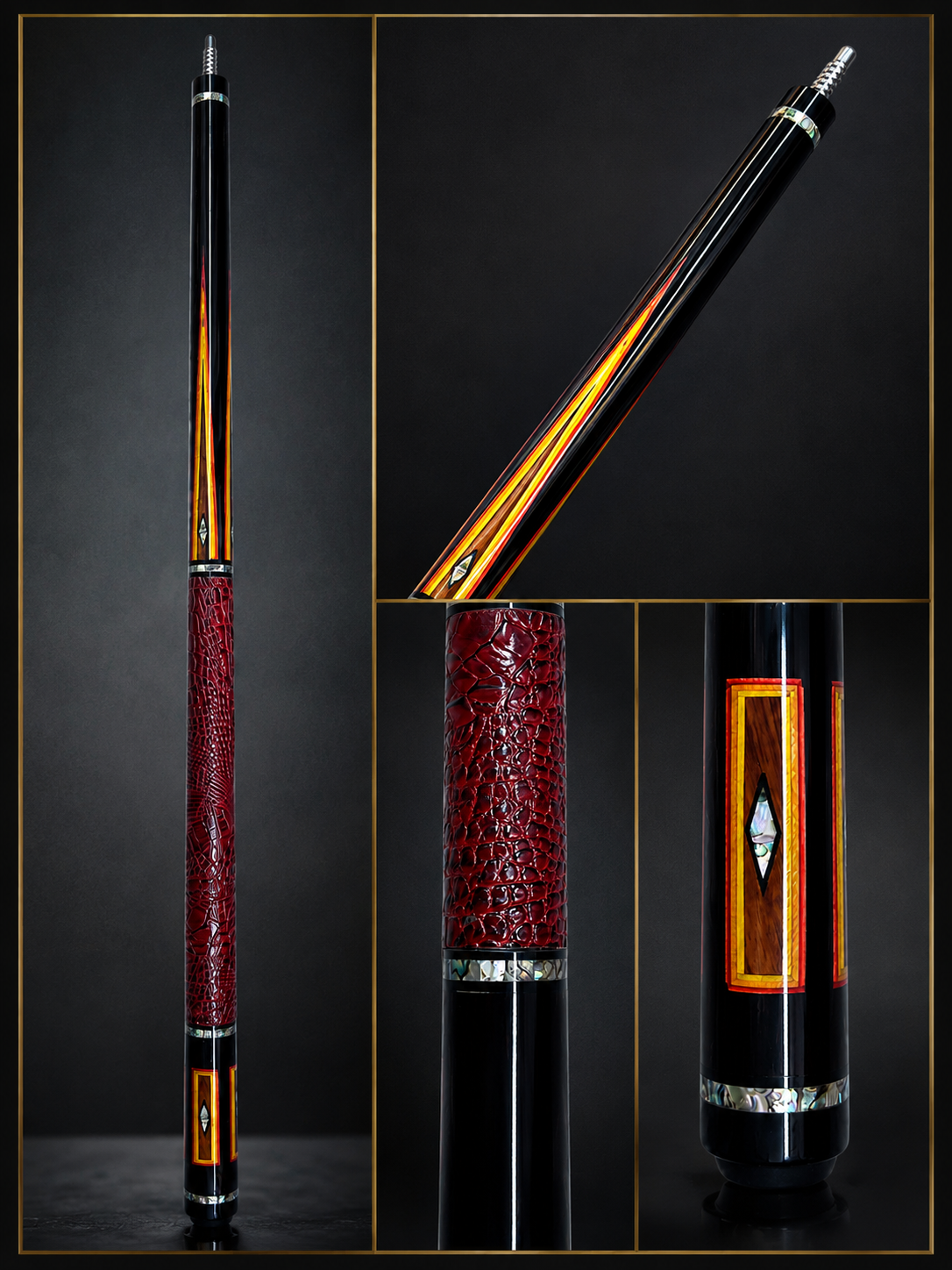 Royal Ember – Handcrafted Custom Pool Cue | Elite Cue