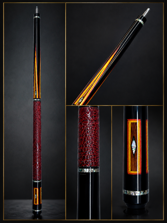 Royal Ember â€“ Handcrafted Custom Pool Cue | Elite Cue