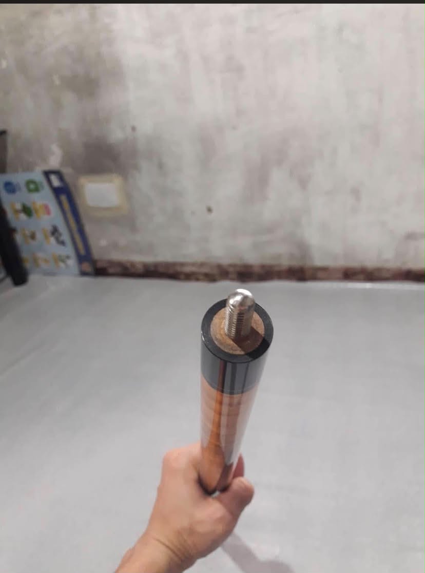 Tri-Cut Spalted Tamarind Custom Cue with Torrefied Maple Shaft