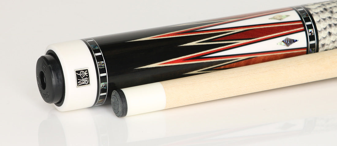 Cuelees Skyblade 1 with Genuine Ringtail Lizard Wrap Pool Cue - LS-B06