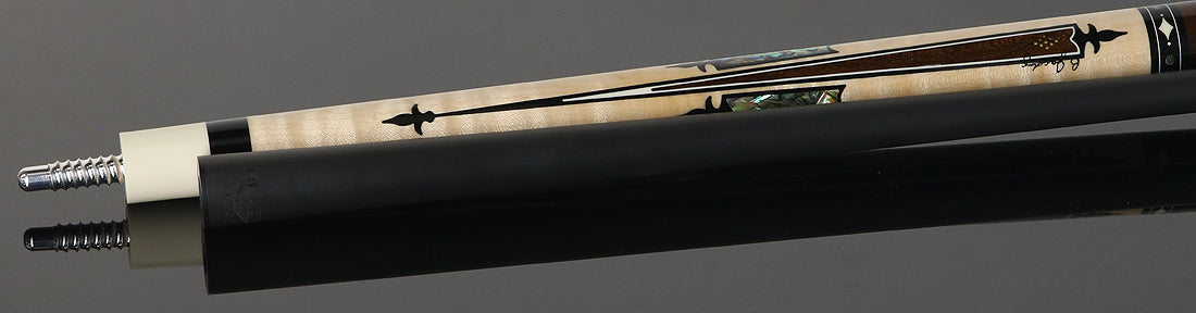 Jacoby Heritage Collection Maple with Ziricote Points and Abalone Inlays Pool Cue