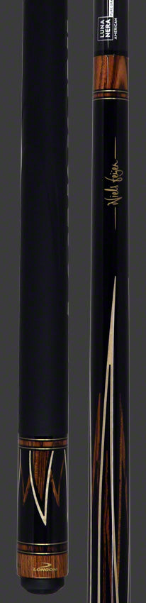 Longoni Niels Fijen Flame Pool Cue with Luna Nera American Pure Graphite Shaft - LG24743