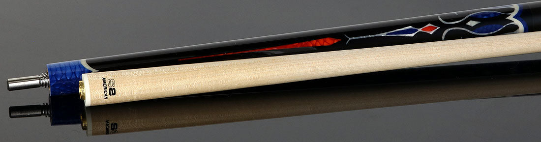 Longoni Papilio Lux Arcobaleno Pool Cue with S2 American Wood Shaft
