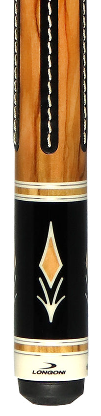 Longoni Sienna Pool Cue with Luna Nera American Pure Graphite Shaft - LG24440