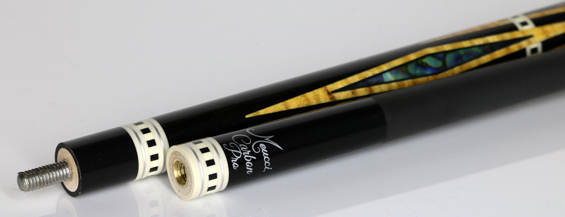 Meucci BMC Ebony Diamond Limited Cue with Carbon Shaft - BMCDEBONYC