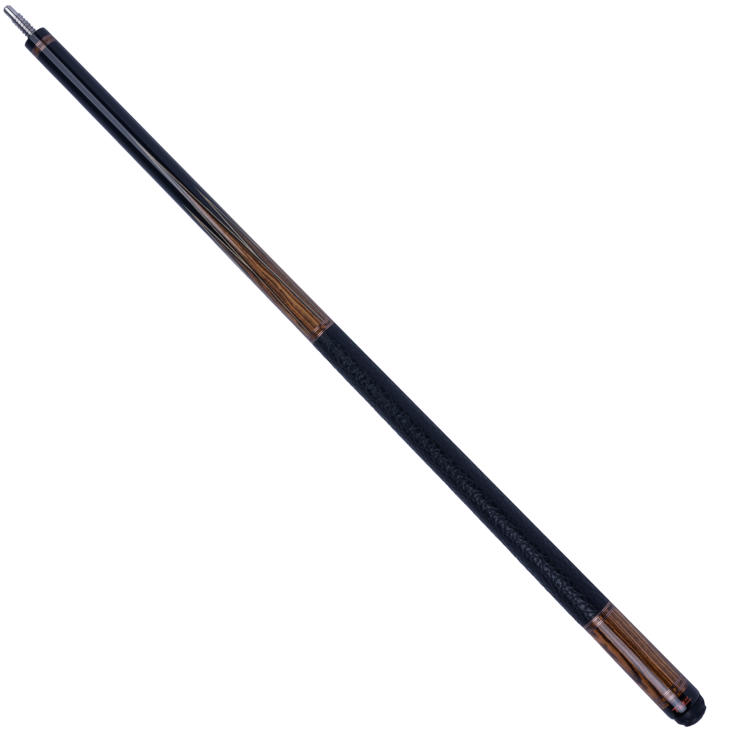 Tiger LX5 Ebony and Bocote Pool Cue with Buffalo Leather Wrap