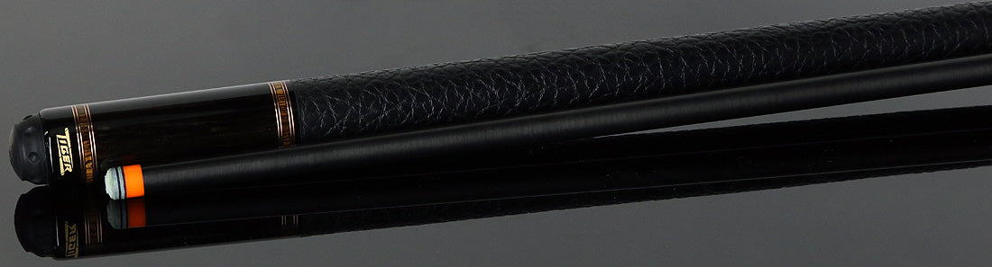 Tiger LX6 Ebony and Bocote Pool Cue with Buffalo Leather Wrap