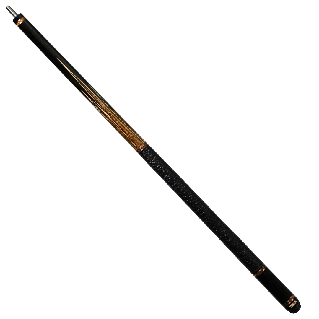 Tiger LX6 Ebony and Bocote Pool Cue with Buffalo Leather Wrap