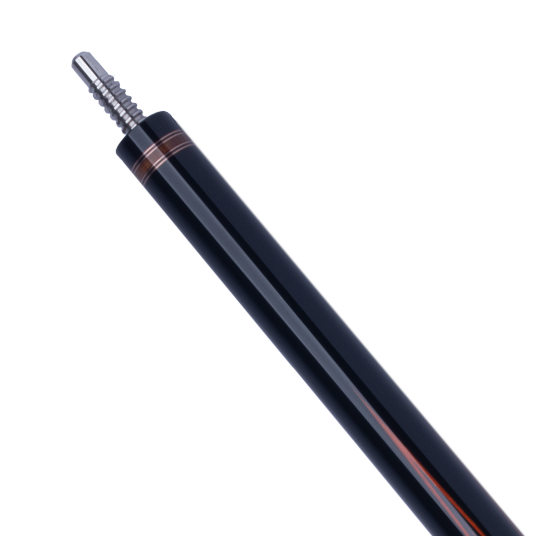 Tiger LX8 Ebony and Amboyna Burl Pool Cue with Leather Weave Wrap