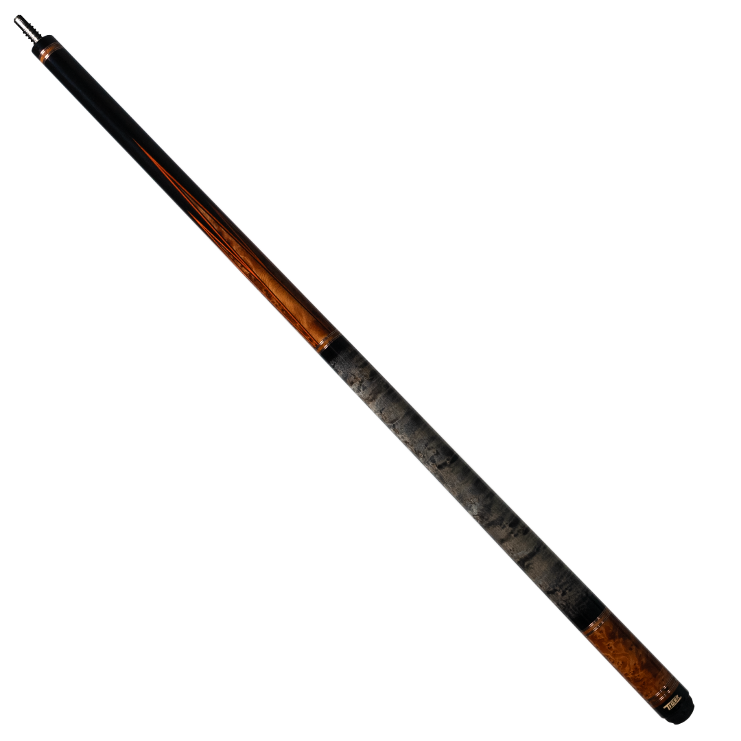 Tiger LX8 Ebony and Amboyna Burl Wrapless Pool Cue